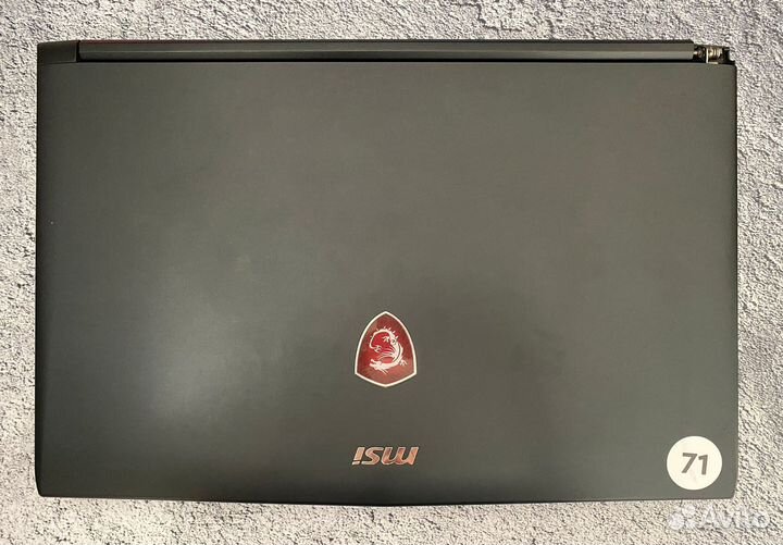 Игровой ноутбук MSI GL62M 7REX GTX 1050 Ti 4gb