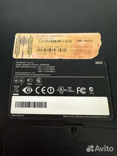 Ноутбук Samsung np305v5a