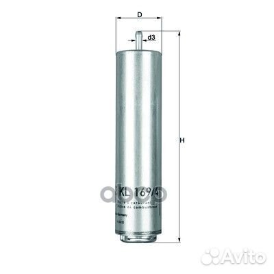 KL169/4D фильтр топливныйзамена KL169/3D BMW X5