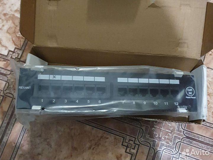 Патч-панель настенная 12 портов rj-45