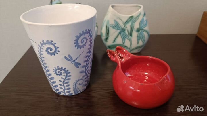 Керамические вазочки ручная работа