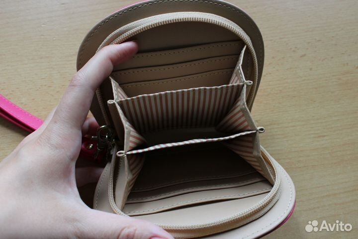 Розовый кошелек с совой