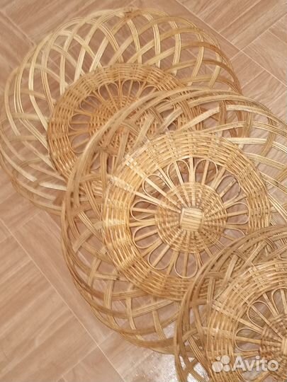 Тарелки плетёные (сухарницы), набор