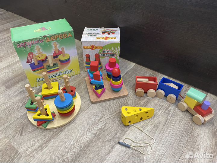 Развивающие деревянные игрушки
