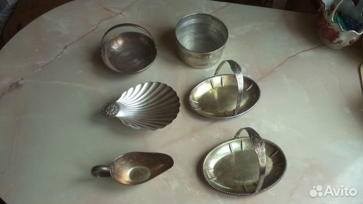 Конфетницы,икорница,соусник СССР 60г мельх. клеймо