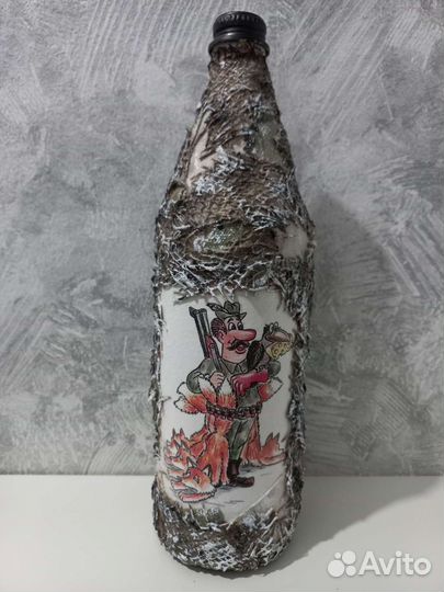 Бутылка стеклянная для спиртных напитков