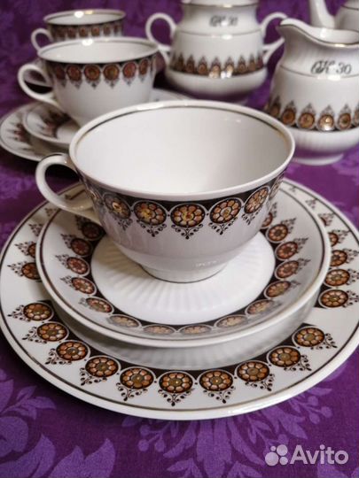 Редкий Чайный сервиз СССР рижский торг