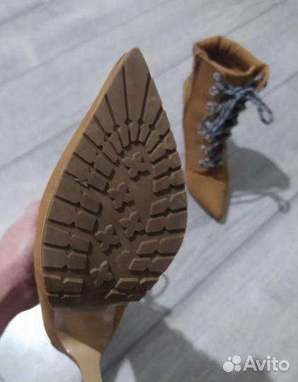 Ботильоны 36 Steve Madden & Timberland нат кожа