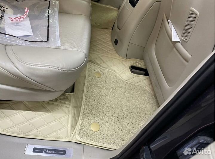 3D Коврики. Экокожа 95 покрытие ковролина. 5 мест