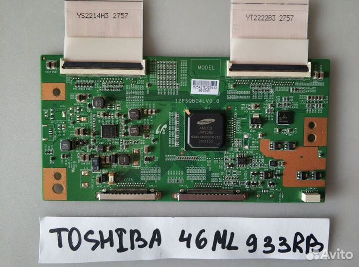 Плата tcon 12psqbc4LV0.0 на toshiba 46ml933rb
