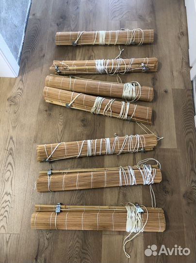 Рулонные шторы из бамбука