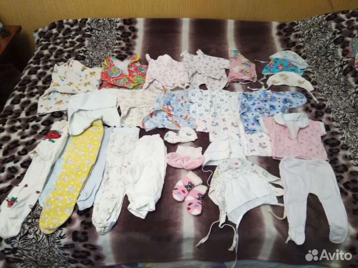 Одежда пакетом на девочку с рождения до 2лет