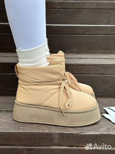 Бомбические Дутики Натуральный Шерсть