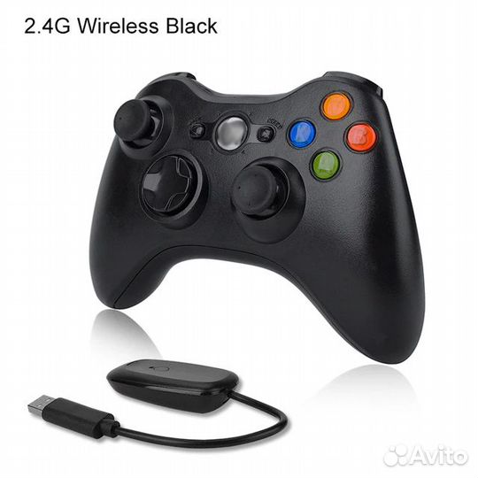 Джойстик 2.4G беспроводной для xbox360 с ресивером