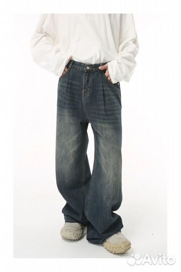 Широкие джинсы balenciaga jaded london type y2k