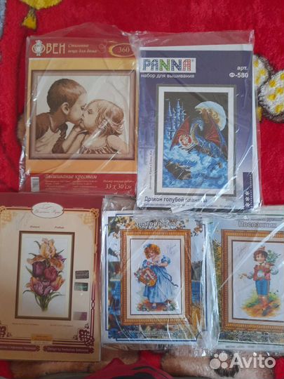 Наборы и рисунки (крест, бисер)