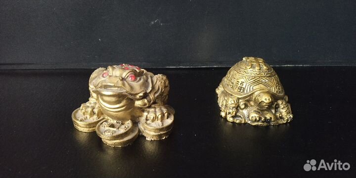 Лягушка денежная и Черепахи, статуэтки