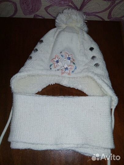 Комплект шапка, шарф