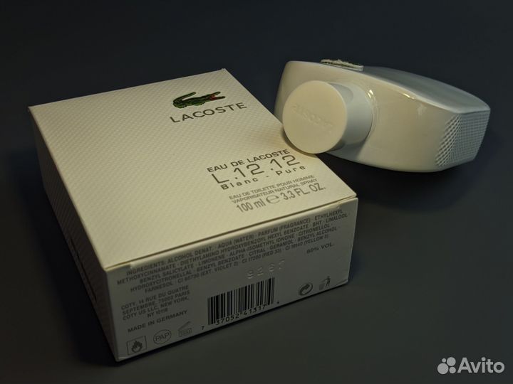 Мужская туалетная вода Lacoste L.12.12 Blanc