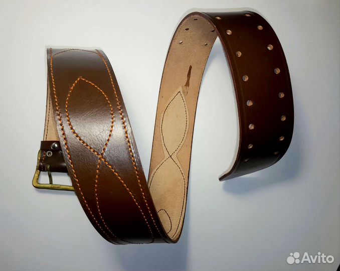 Ремень офицерский кожаный портупея. Размер 1