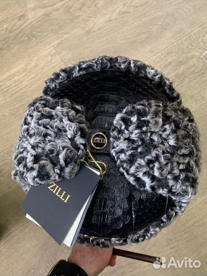 Ушанки Zilli Норка Каракуль Питон