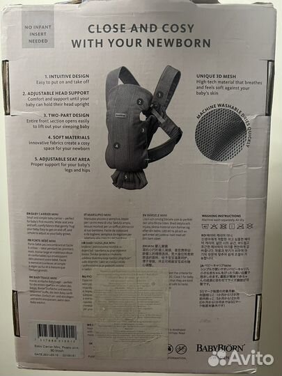 Рюкзак переноска кенгуру babybjorn mini