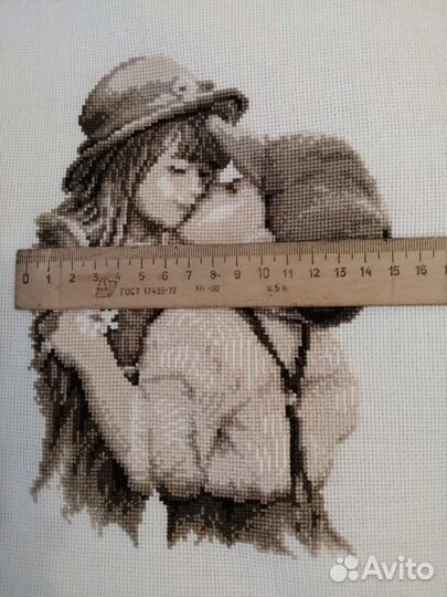 Картина вышитая крестиком ручная работа