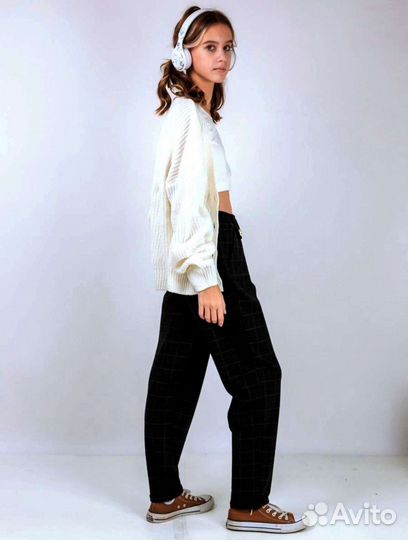 Брюки школьные теплый кашемир