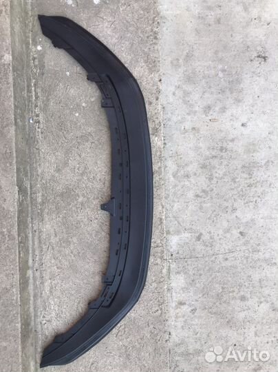 Спойлер переднего бампера vw polo 10-14