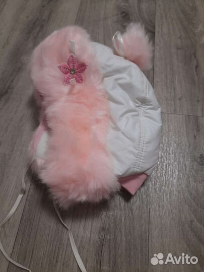 Зимняя шапка на девочку 1 год