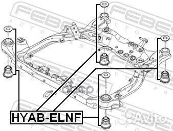 Сайлентблок передн балки hyundai elantra (HD) 2