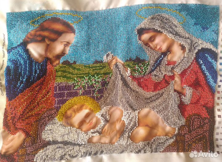 Икона с бисером