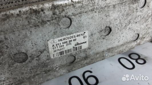 Радиатор интеркуллера mercedes benz CLS C219 (BEA1