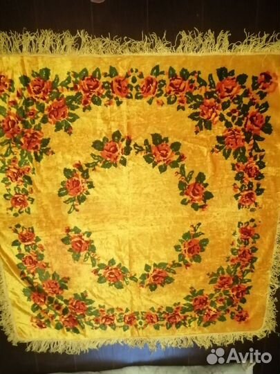 Скатерть плюшевая СССР