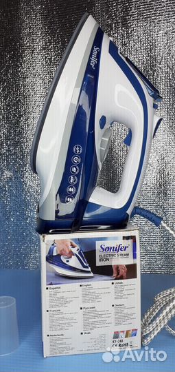 Утюг с турбо паром Sanifer Smarter Паровой 2200вт