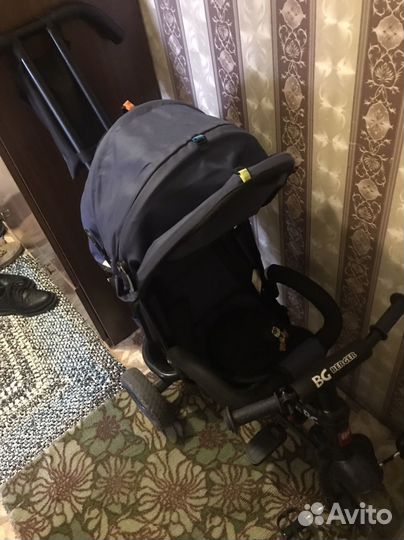 Велосипед коляска с ручкой