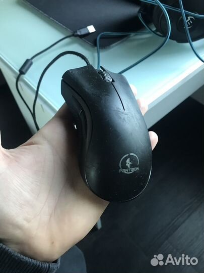 Игровой набор мышь клавиатура наушники коврик