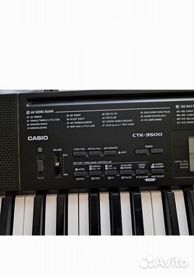 Синтезатор casio ctk 3500