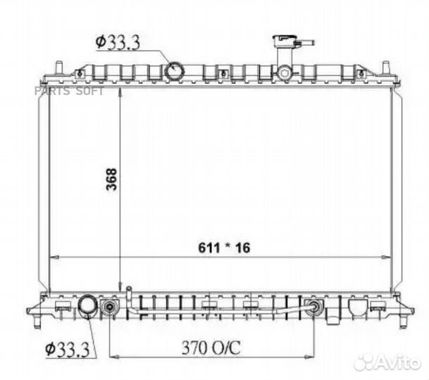 Радиатор KIA Rio 1.4 05- 50138