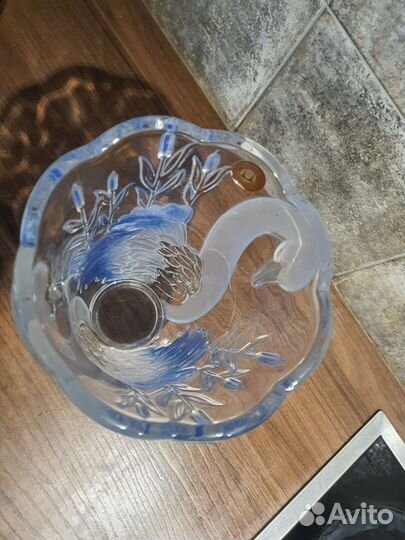 Ваза Wolther-Glas.Редкость.Стекло.Германия