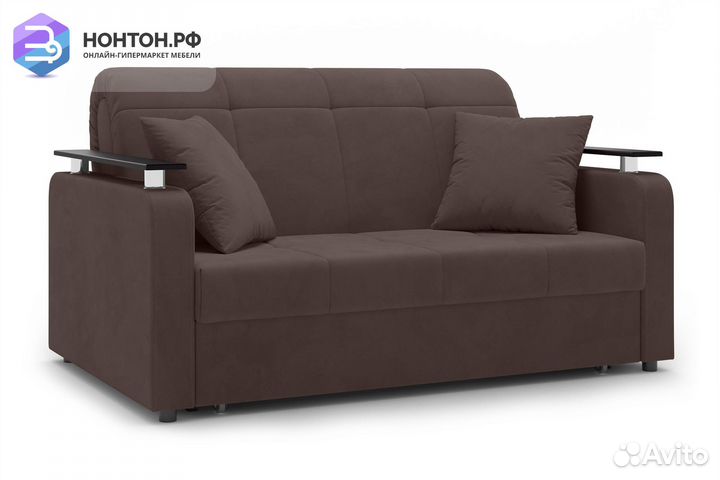 Диван аккордеон Остин коричневый