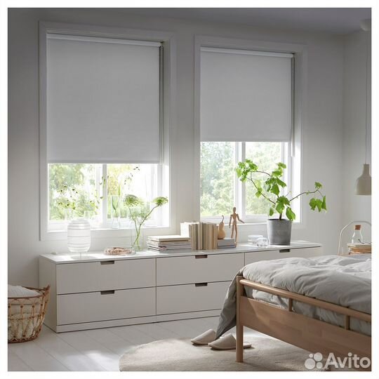 Рулонные шторы белые Икеа