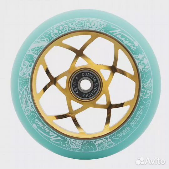 Колёса для сам. Комета Атом Мятный/Золотой