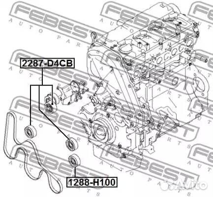 Ролик приводного ремня натяжной