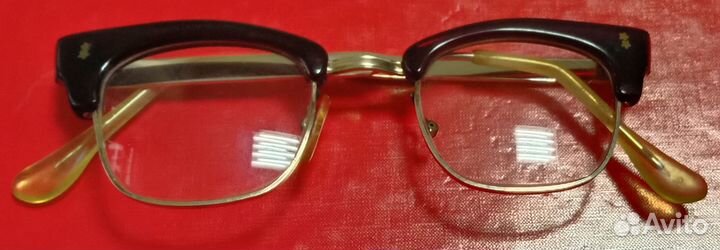 Очки женские позолоченные с очешником