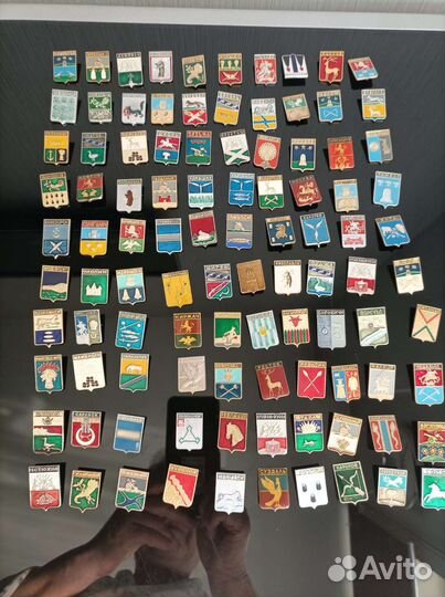 Значки СССР Гербы городов