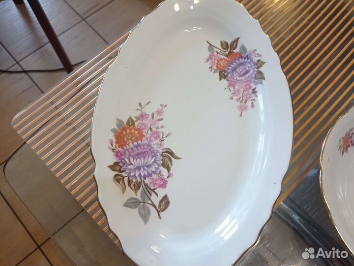 Сервиз столовый.32 предмета.Дулево.Хризантемы