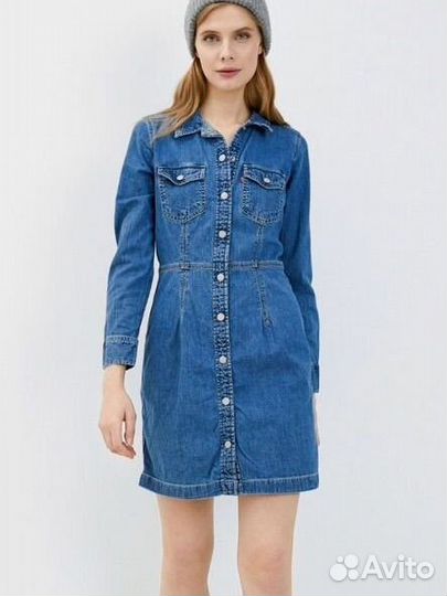 Джинсовое платье levis