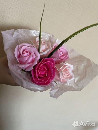 Букет из мыльных цветов