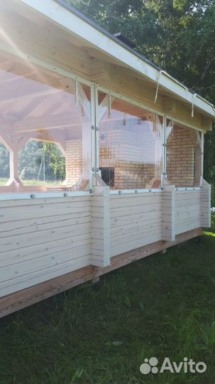 Мягкие окна дачу беседку веранду